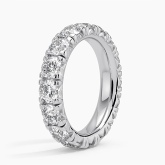 French Pavé Eternity Diamond Ring (3 1/2 ct. tw.) - Brilliant Earth