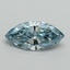 1.00 Ct. Fancy Vivid Blue Marquise Lab Grown Diamond