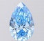 1.50 Ct. Fancy Vivid  Blue Pear Lab Grown Diamond