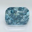 1.49 Ct. Fancy Vivid Malibu Blue Cushion Lab Grown Diamond