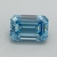 1.50 Ct. Fancy Vivid Blue Emerald Lab Grown Diamond