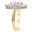 The Danette Ring, smalltop view on a hand