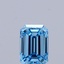 0.31 Ct. Fancy Vivid Blue Emerald Lab Grown Diamond