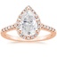 14K Rose Gold Odessa Halo Diamond Ring (1/5 ct. tw.), smalltop view