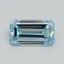 1.02 Ct. Fancy Intense Blue Emerald Lab Grown Diamond