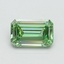 0.71 Ct. Fancy Vivid Pacific Green Emerald Lab Grown Diamond