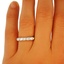 The Lenna Ring, smalltop view on a hand