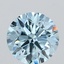 2.21 Ct. Fancy Vivid Blue Round Lab Grown Diamond