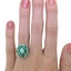 The Joslyn Ring, smallzoomed in top view on a hand