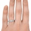 The Jettie Ring, smallzoomed in top view on a hand