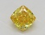 1.38 Ct. Fancy Vivid  Yellow Cushion Lab Grown Diamond