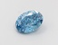 1.00 Ct. Fancy Vivid  Blue Oval Lab Grown Diamond