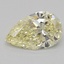 1.00 Ct. Fancy Yellow Pear Lab Grown Diamond