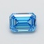 1.05 Ct. Fancy Vivid Blue Emerald Lab Grown Diamond