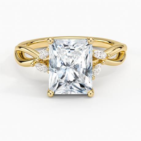 18K Yellow Gold Willow Diamond Ring (1/8 ct. tw.)