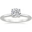Platinum Perfect Fit 1.4mm Solitaire Ring, smalltop view