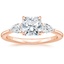 14K Rose Gold Adorned Opera Three Stone Diamond Ring (1/2 ct. tw.), smalltop view