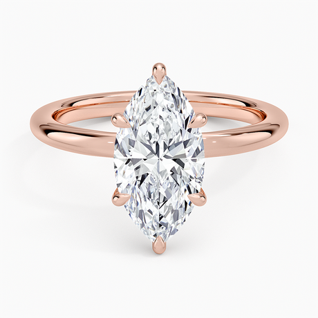 14K Rose Gold Manon Solitaire Ring