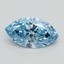 0.81 Ct. Fancy Vivid Blue Marquise Lab Grown Diamond