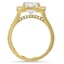 Double Halo Split Shank Diamond Ring, smallview