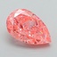 1.48 Ct. Fancy Vivid Pink Pear Lab Grown Diamond