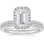 18KW Moissanite Waverly Diamond Bridal Set (2/3 ct. tw.), smalltop view