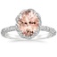18K White Gold Nova Halo Diamond Ring (1/2 ct. tw.), smalltop view