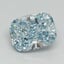 2.07 Ct. Fancy Intense Blue Cushion Lab Grown Diamond