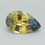 8.8x6.5mm Parti-Color Pear Sapphire