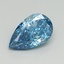 1.11 Ct. Fancy Vivid Blue Pear Lab Grown Diamond