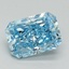 3.01 Ct. Fancy Vivid Blue Radiant Lab Grown Diamond