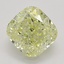 0.83 Ct. Fancy Yellow Cushion Diamond