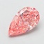 2.54 Ct. Fancy Vivid  Pink Pear Lab Grown Diamond