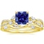 18K Yellow Gold Luxe Willow Diamond Ring (1/4 ct. tw.) with Winding Willow Diamond Ring (1/8 ct. tw.)