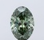 2.08 Ct. Fancy Vivid Green Oval Lab Grown Diamond