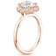 14K Rose Gold Corinna Diamond Ring, smallside view