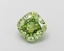 1.03 Ct. Fancy Vivid  Green Cushion Lab Grown Diamond