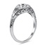 The Lyndi Ring, smalltop view on a hand