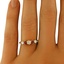 The Tricia Ring, smalltop view on a hand