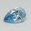 1.03 Ct. Fancy Vivid Blue Pear Lab Grown Diamond