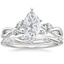 18K White Gold Willow Diamond Ring (1/8 ct. tw.) with Winding Willow Diamond Ring (1/8 ct. tw.)