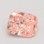 1.53 Ct. Fancy Vivid Pink Cushion Lab Grown Diamond