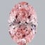 3.01 Ct. Fancy Vivid Pink Oval Lab Grown Diamond