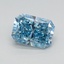 0.73 Ct. Fancy Vivid Blue Radiant Lab Grown Diamond