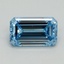 1.01 Ct. Fancy Vivid Blue Emerald Lab Grown Diamond