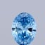 0.31 Ct. Fancy Vivid  Blue Oval Lab Grown Diamond