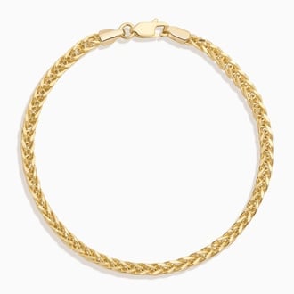 Dakota 7.5 in. Lightweight Wheat Chain Bracelet (3.9mm)