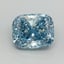 2.11 Ct. Fancy Vivid Blue Cushion Lab Grown Diamond
