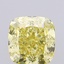 1.07 Ct. Fancy Intense Yellow Cushion Lab Grown Diamond