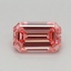 0.48 Ct. Fancy Vivid Pink Emerald Lab Grown Diamond